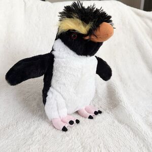 Wild Republic Rockhopper Macaroni Penguin 12" Plush Stuffed Animal Toy